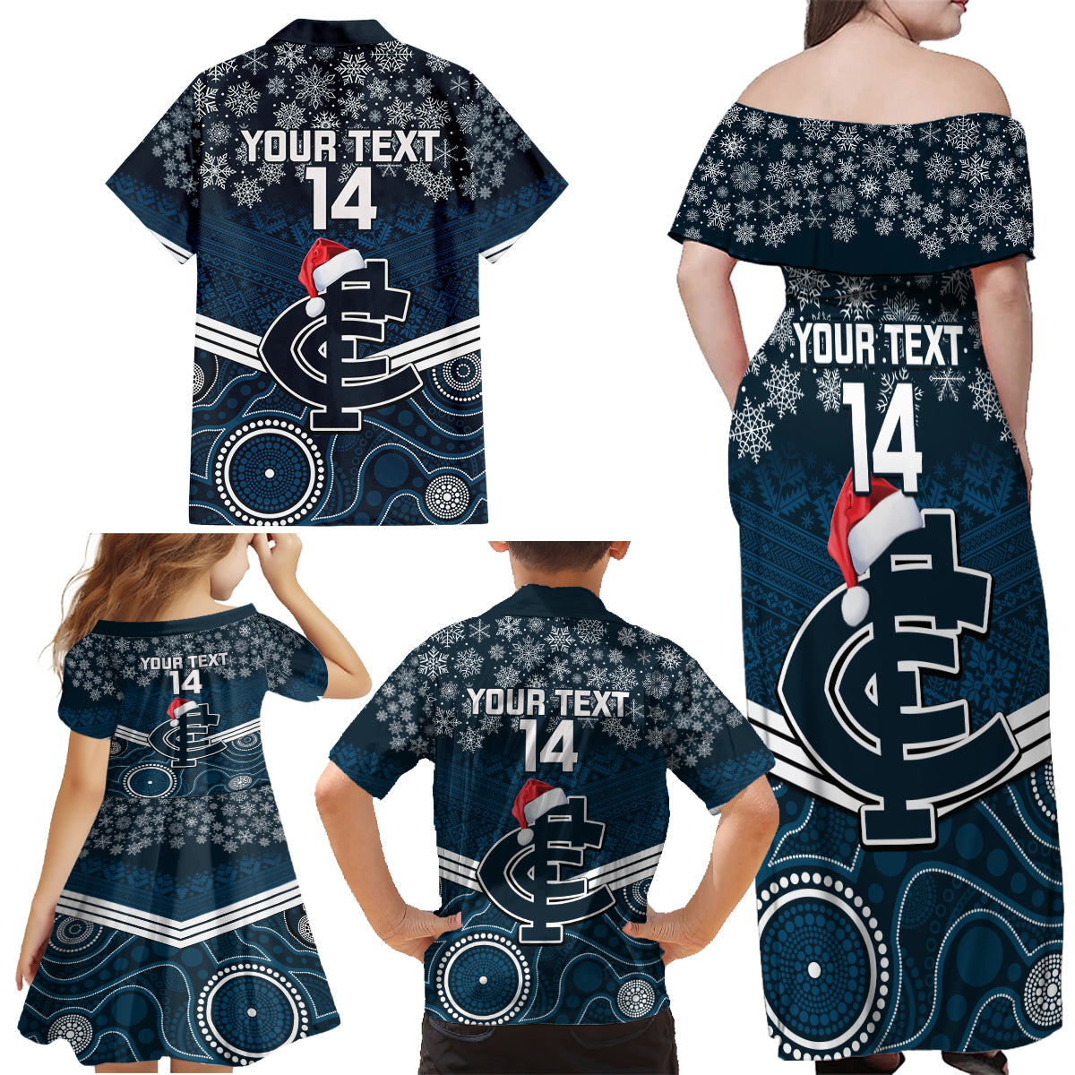 custom-blues-football-christmas-family-matching-off-shoulder-maxi-dress-and-hawaiian-shirt-merry-xmas-2023-mix-aboriginal-art