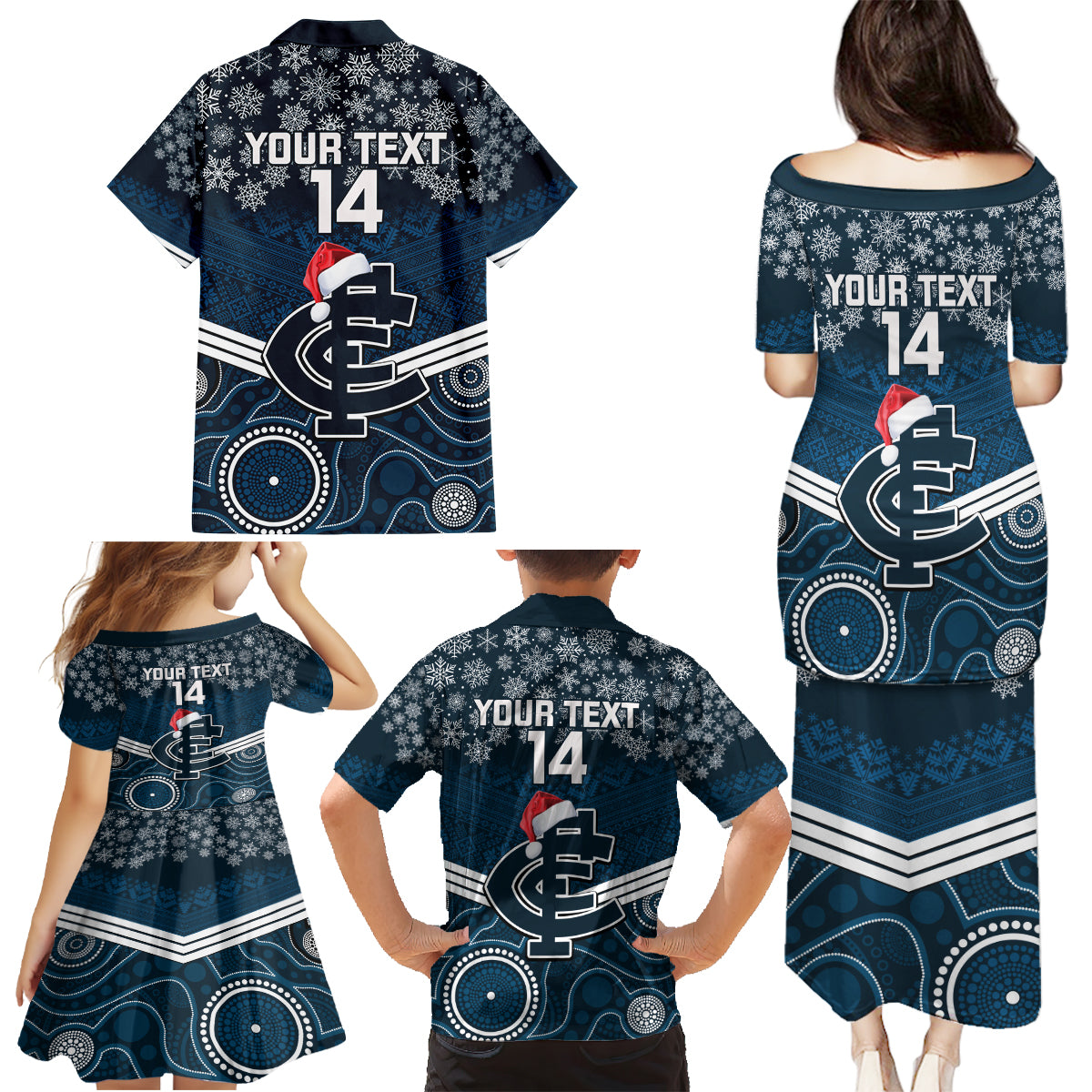 custom-blues-football-christmas-family-matching-puletasi-dress-and-hawaiian-shirt-merry-xmas-2023-mix-aboriginal-art