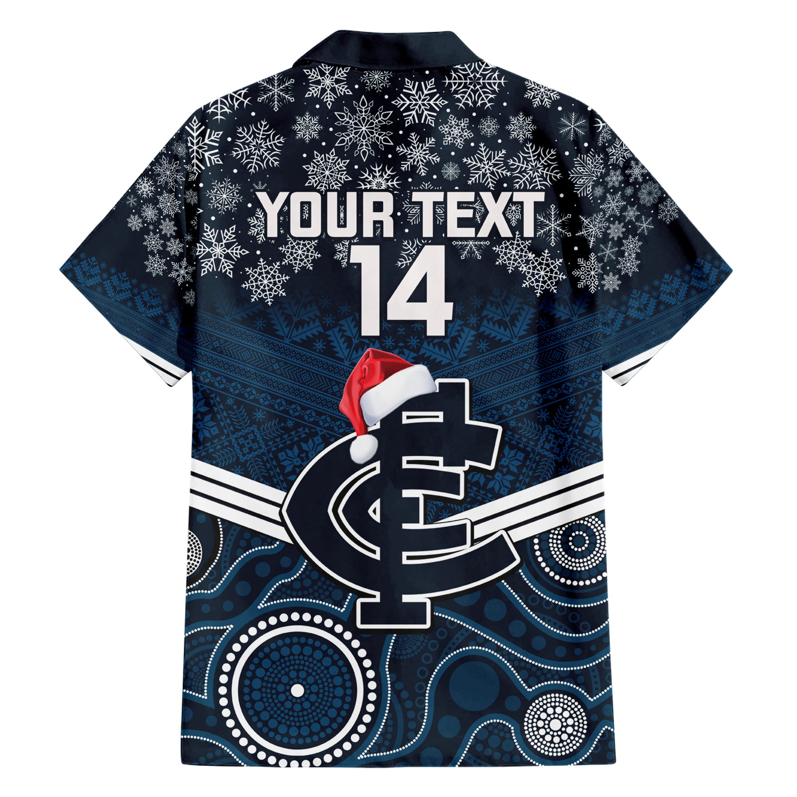 custom-blues-football-christmas-family-matching-short-sleeve-bodycon-dress-and-hawaiian-shirt-merry-xmas-2023-mix-aboriginal-art