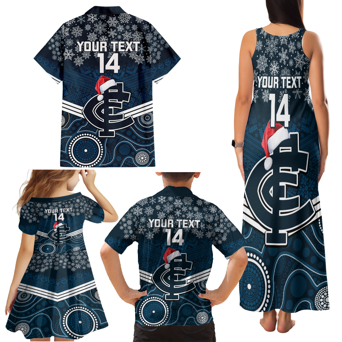 custom-blues-football-christmas-family-matching-tank-maxi-dress-and-hawaiian-shirt-merry-xmas-2023-mix-aboriginal-art