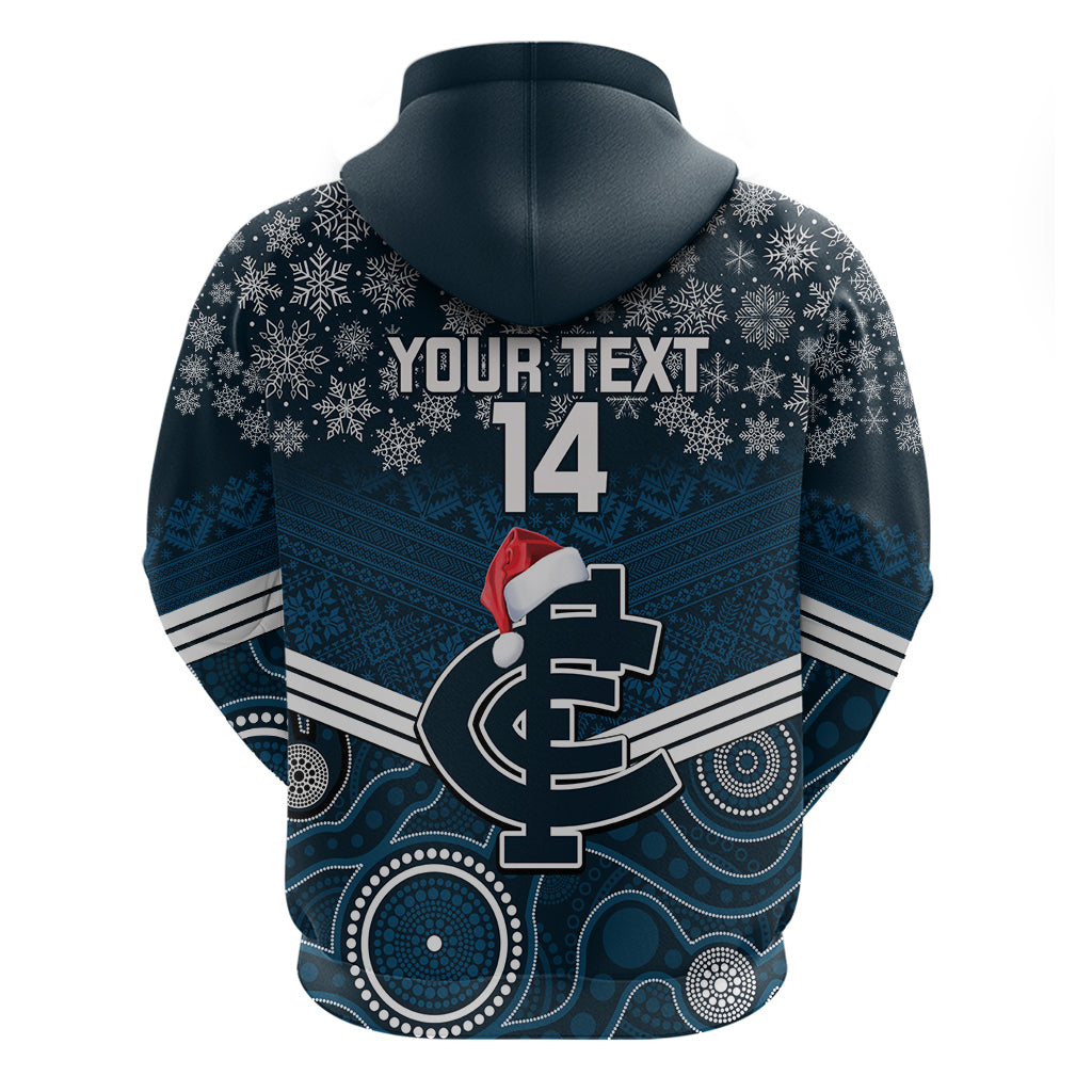Custom Blues Football Christmas Hoodie Merry Xmas 2023 Mix Aboriginal Art - Vibe Hoodie Shop