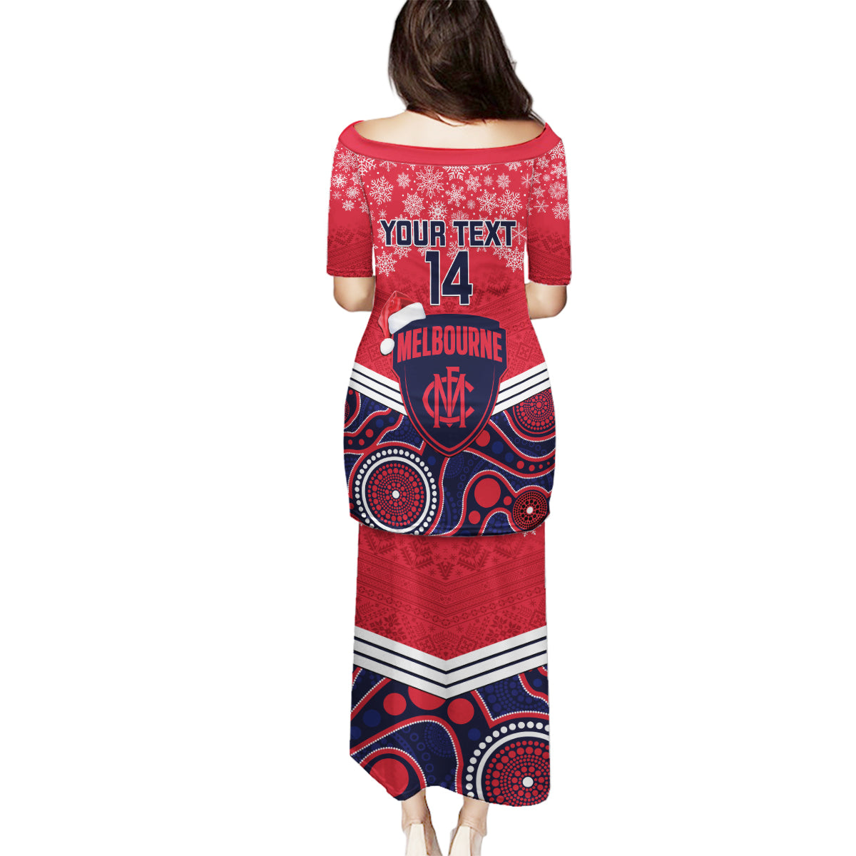 custom-melbourne-football-christmas-family-matching-puletasi-dress-and-hawaiian-shirt-merry-xmas-2023-mix-aboriginal-art