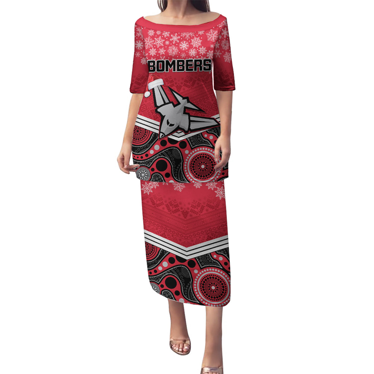 custom-essendon-football-christmas-family-matching-puletasi-dress-and-hawaiian-shirt-merry-xmas-2023-mix-aboriginal-art