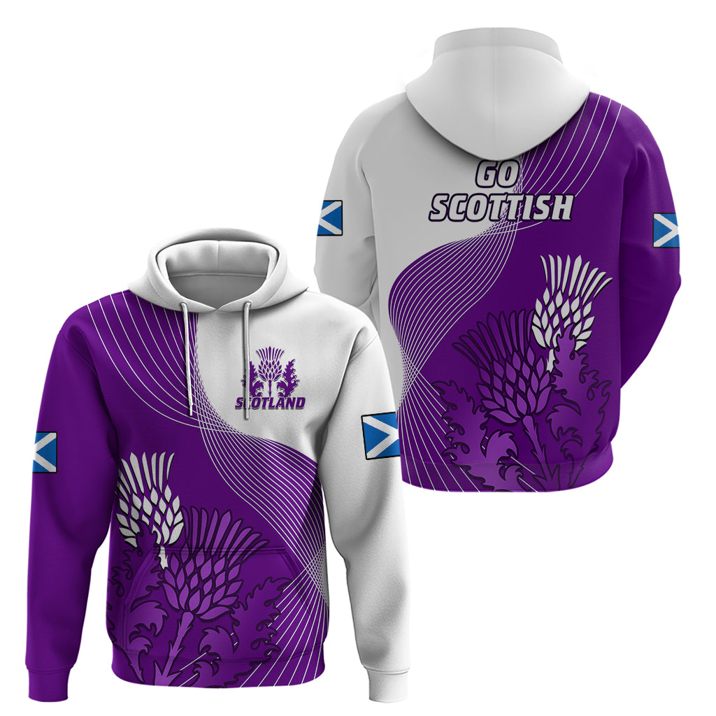 Scotland Rugby Hoodie Thistle Unique Go Scottish Purple Version - Vibe Hoodie Shop