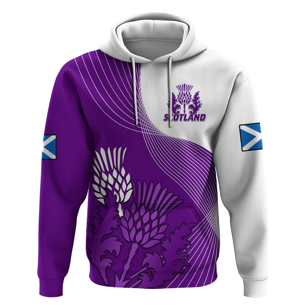 Scotland Rugby Hoodie Thistle Unique Go Scottish Purple Version - Vibe Hoodie Shop