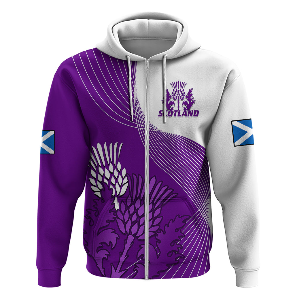 Scotland Rugby Hoodie Thistle Unique Go Scottish Purple Version - Vibe Hoodie Shop