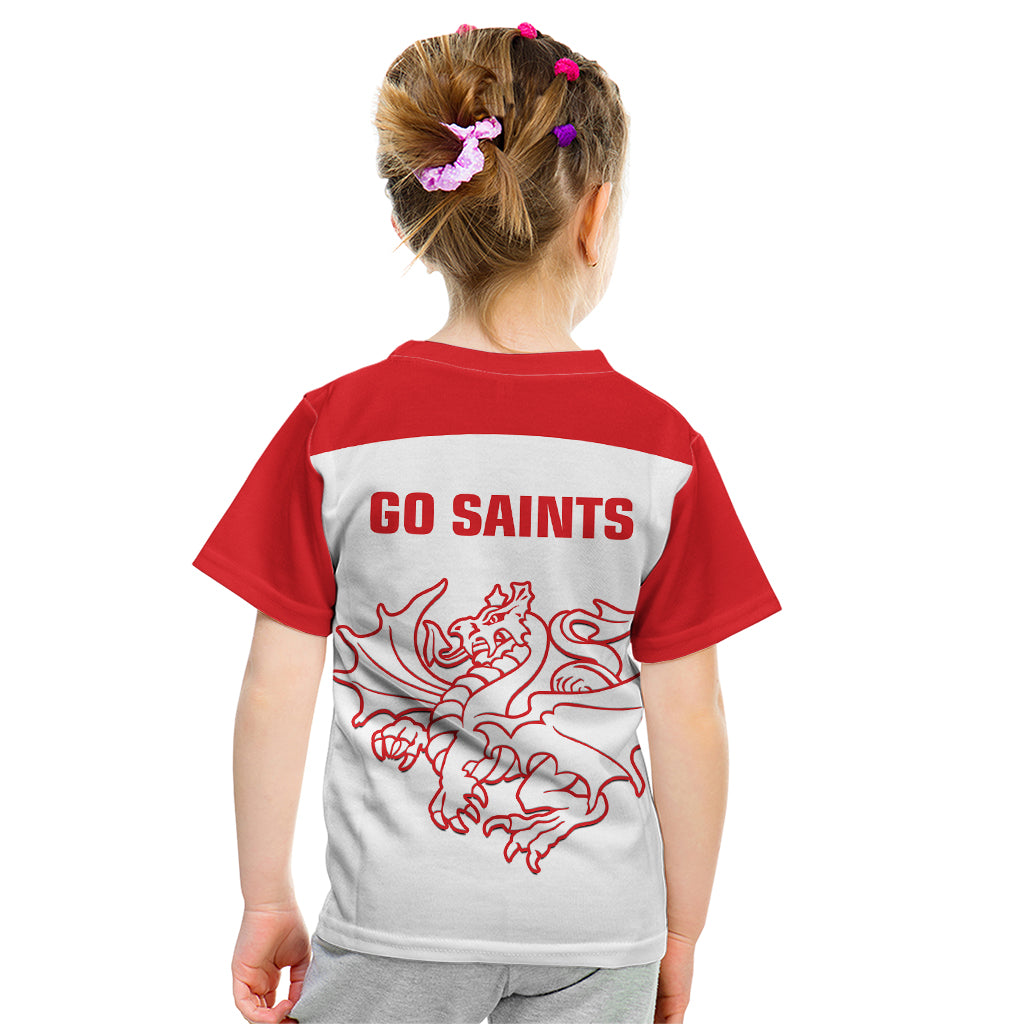 Dragons Rugby Kid T Shirt Simple St George Illawarra - Vibe Hoodie Shop