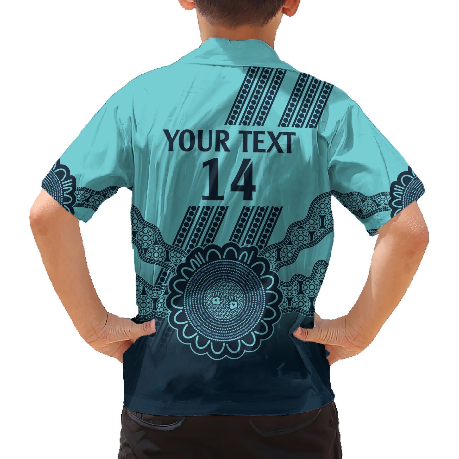 Custom Australia Matildas Hawaiian Shirt Aussie Aboriginal Turquoise Version - Vibe Hoodie Shop