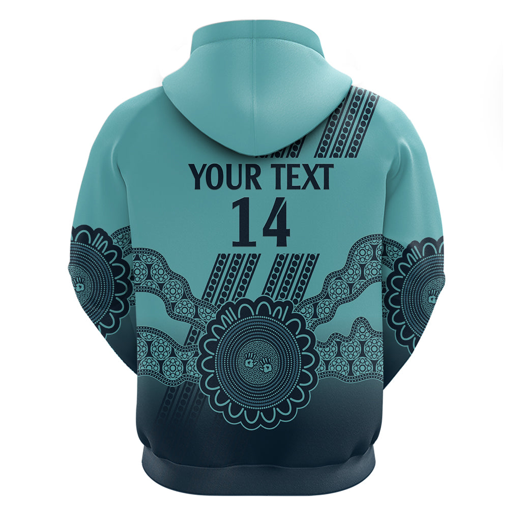 Custom Australia Matildas Hoodie Aussie Aboriginal Turquoise Version - Vibe Hoodie Shop