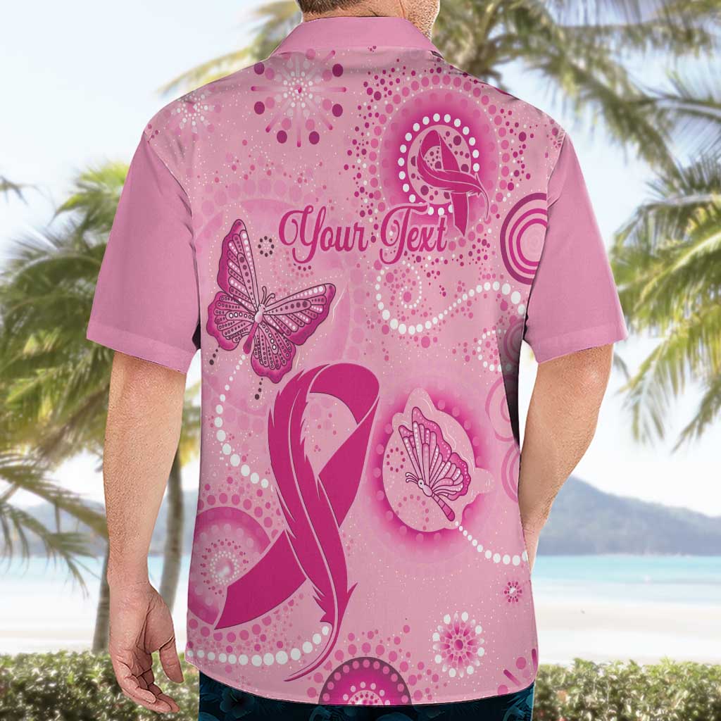 Personalised Australia Indigenous Hawaiian Shirt Breast Cancer Ribbon Think Pink - Pink Version - Vibe Hoodie Shop