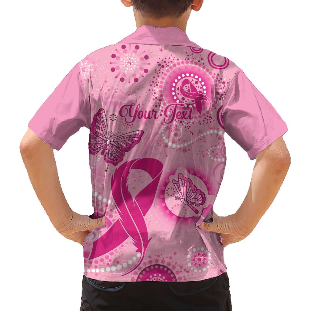 Personalised Australia Indigenous Hawaiian Shirt Breast Cancer Ribbon Think Pink - Pink Version - Vibe Hoodie Shop