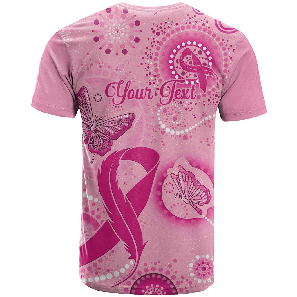 Personalised Australia Indigenous T Shirt Breast Cancer Ribbon Think Pink - Pink Version - Vibe Hoodie Shop