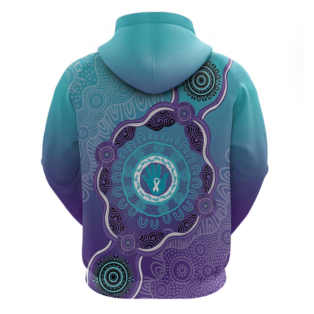 Australia Indigenous Hoodie Suicide Prevention Month Ribbon Aboriginal Art - Vibe Hoodie Shop