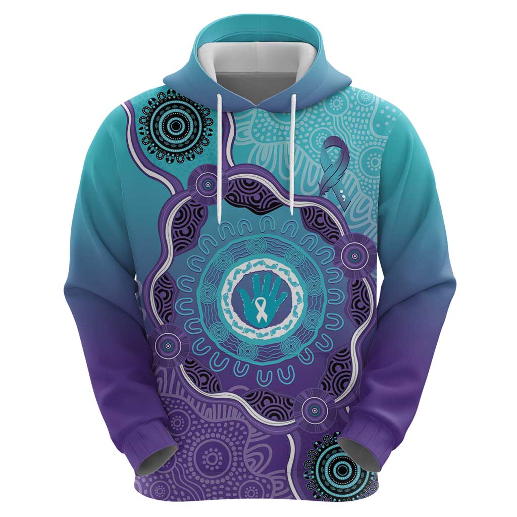 Australia Indigenous Hoodie Suicide Prevention Month Ribbon Aboriginal Art - Vibe Hoodie Shop