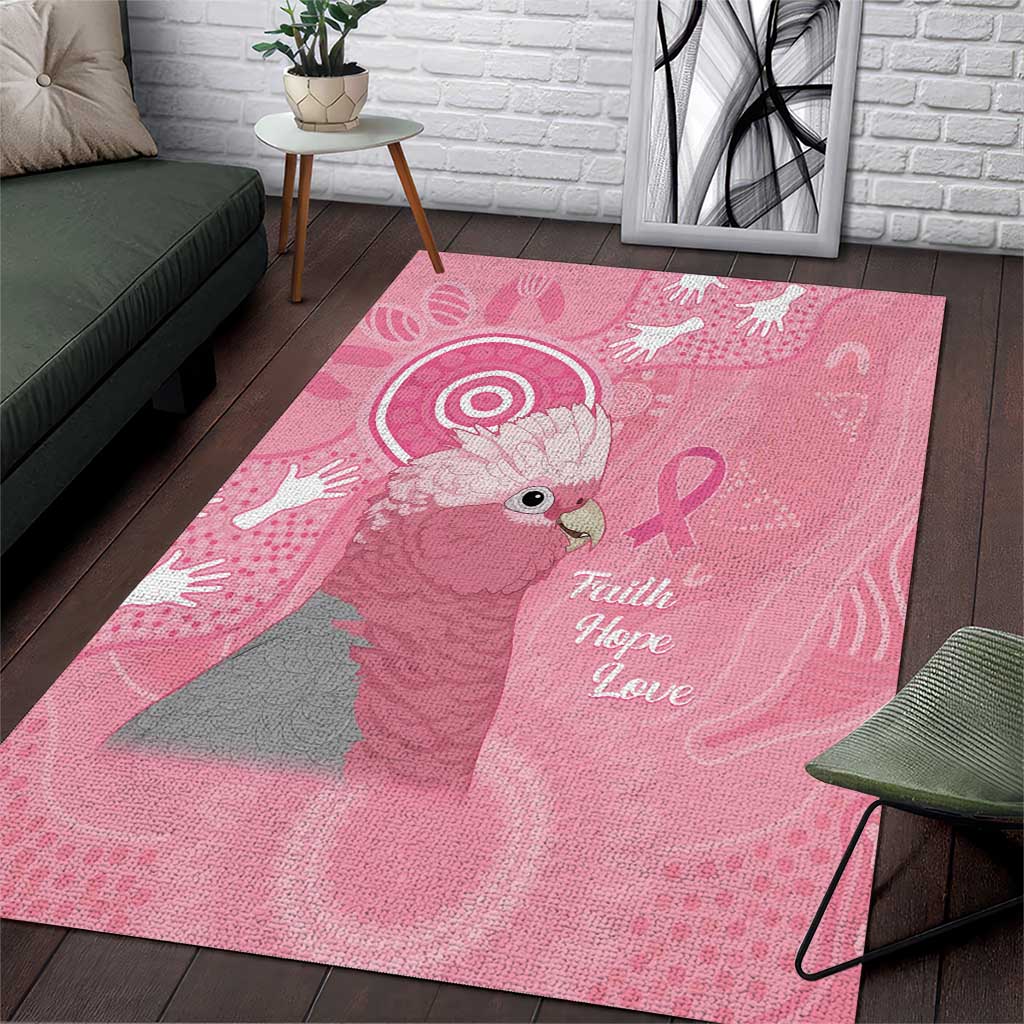 Australia Breast Cancer Awareness Area Rug Galah Faith Hope Love Pink Month - Vibe Hoodie