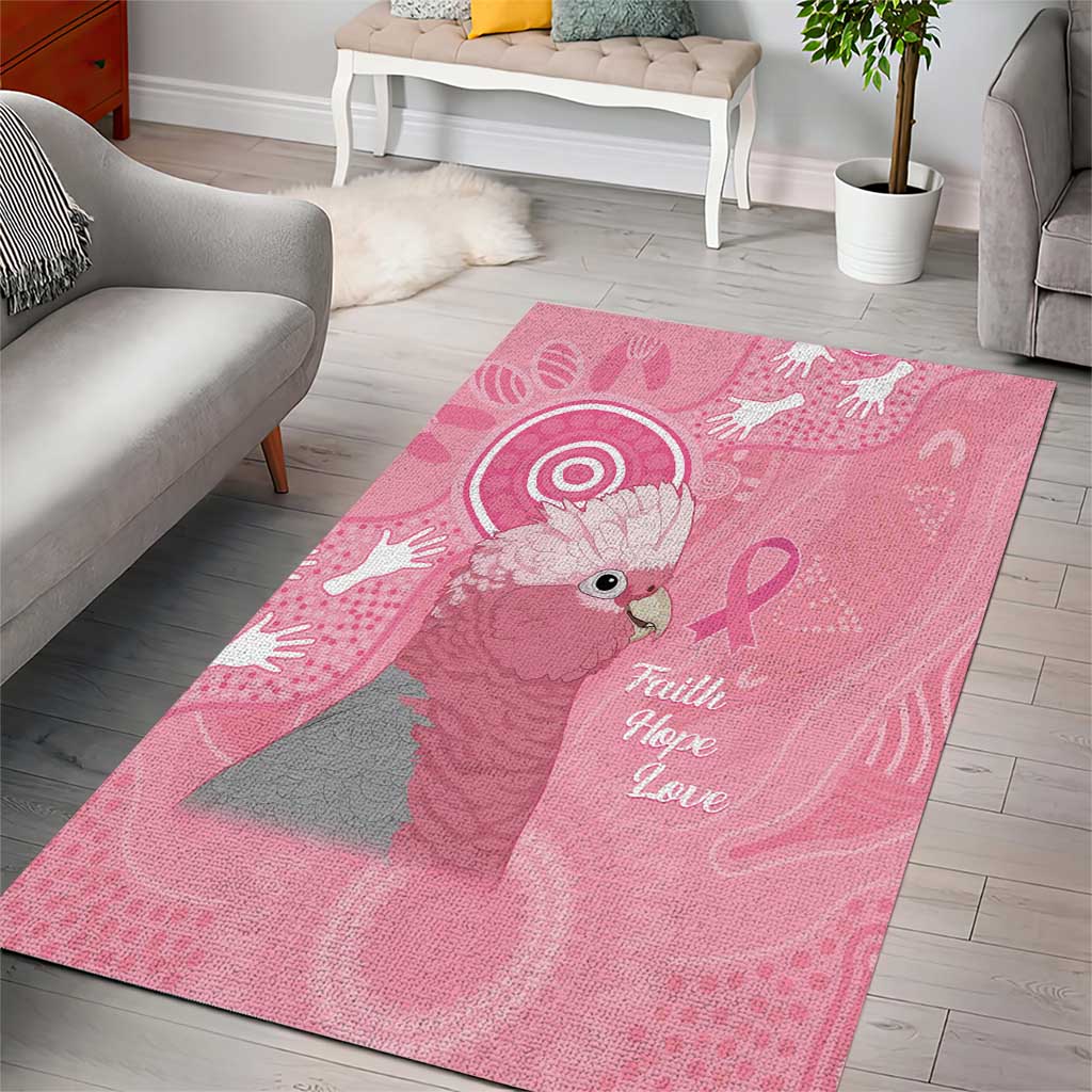 Australia Breast Cancer Awareness Area Rug Galah Faith Hope Love Pink Month - Vibe Hoodie