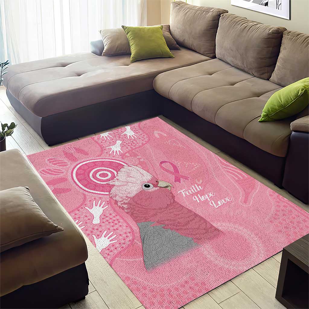 Australia Breast Cancer Awareness Area Rug Galah Faith Hope Love Pink Month - Vibe Hoodie