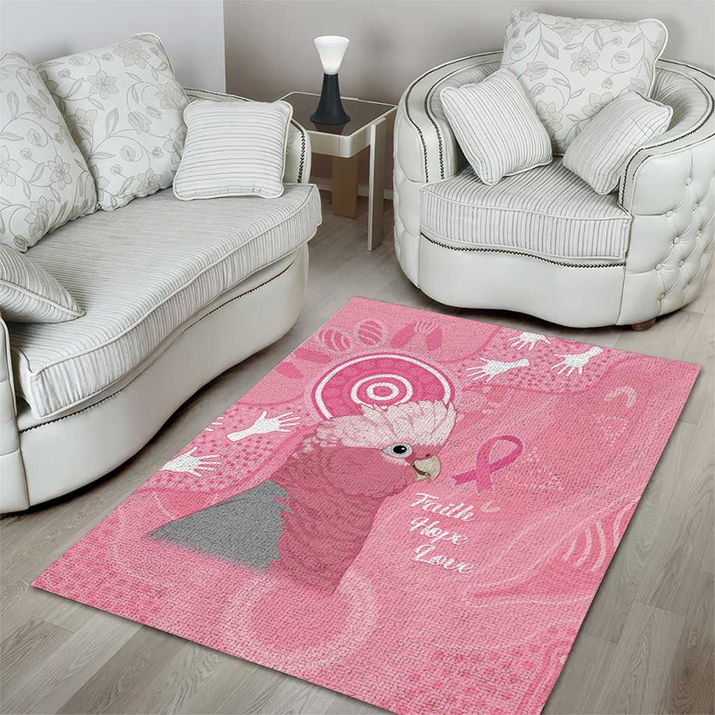 Australia Breast Cancer Awareness Area Rug Galah Faith Hope Love Pink Month - Vibe Hoodie