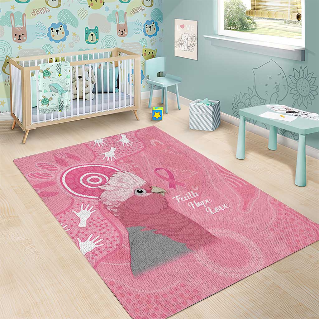 Australia Breast Cancer Awareness Area Rug Galah Faith Hope Love Pink Month - Vibe Hoodie
