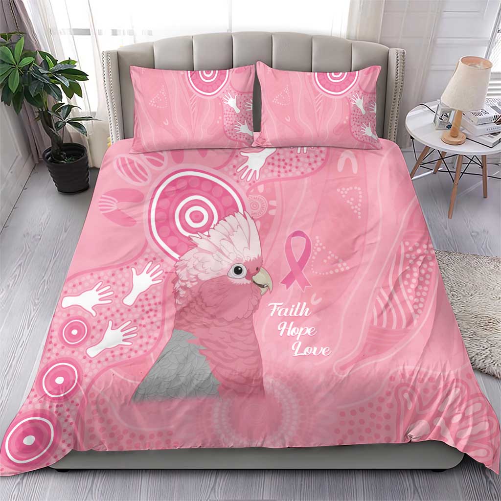 Australia Breast Cancer Awareness Bedding Set Galah Faith Hope Love Pink Month - Vibe Hoodie