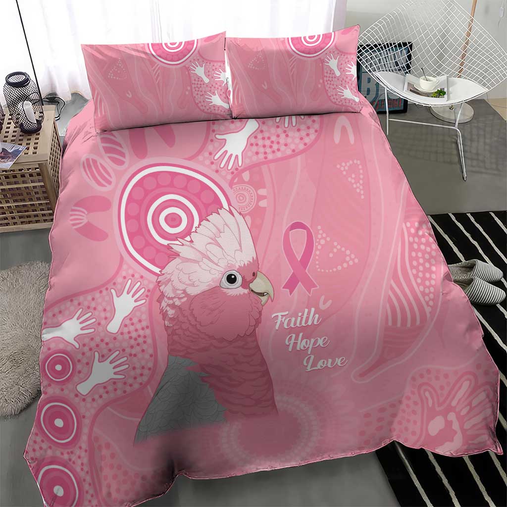 Australia Breast Cancer Awareness Bedding Set Galah Faith Hope Love Pink Month - Vibe Hoodie