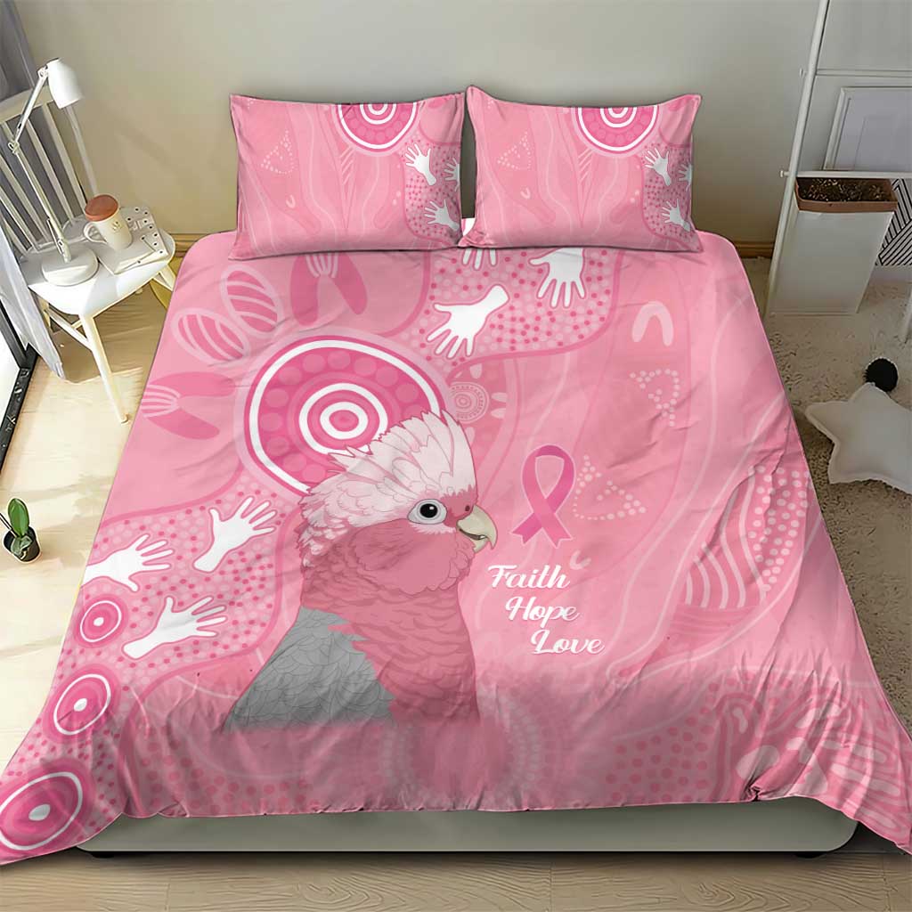 Australia Breast Cancer Awareness Bedding Set Galah Faith Hope Love Pink Month - Vibe Hoodie