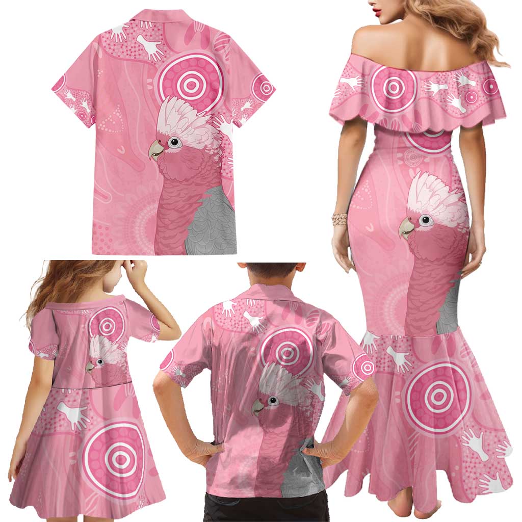 Australia Breast Cancer Awareness Family Matching Mermaid Dress and Hawaiian Shirt Galah Faith Hope Love Pink Month - Vibe Hoodie