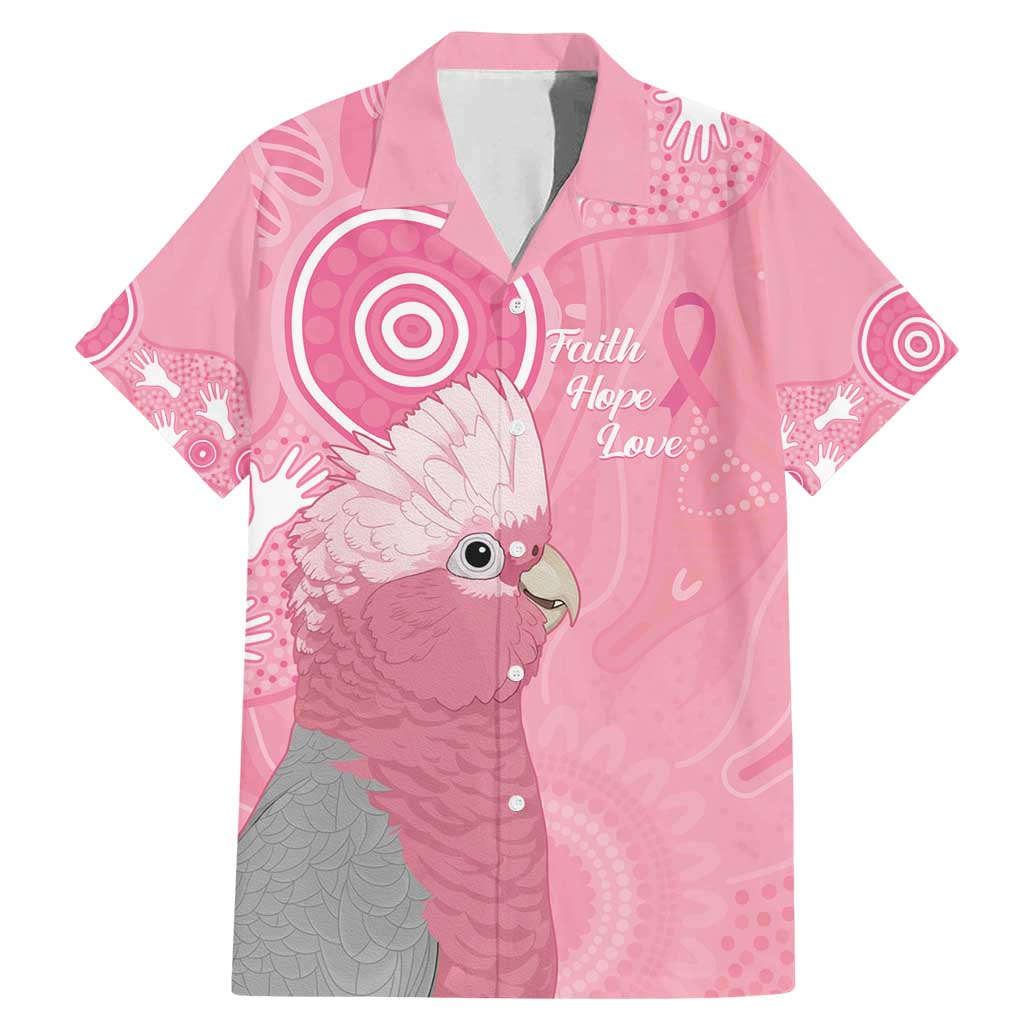 Australia Breast Cancer Awareness Family Matching Mermaid Dress and Hawaiian Shirt Galah Faith Hope Love Pink Month - Vibe Hoodie
