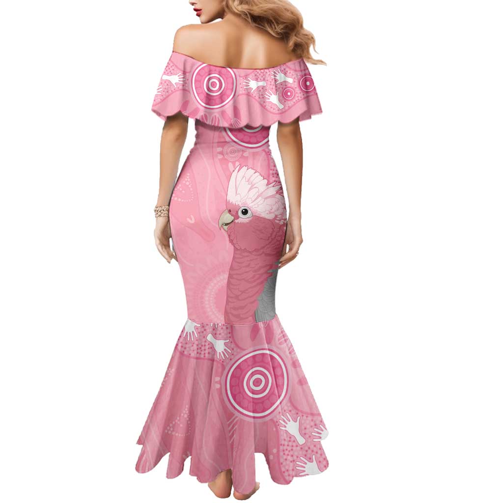 Australia Breast Cancer Awareness Family Matching Mermaid Dress and Hawaiian Shirt Galah Faith Hope Love Pink Month - Vibe Hoodie