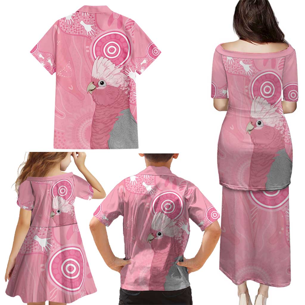 Australia Breast Cancer Awareness Family Matching Puletasi and Hawaiian Shirt Galah Faith Hope Love Pink Month - Vibe Hoodie