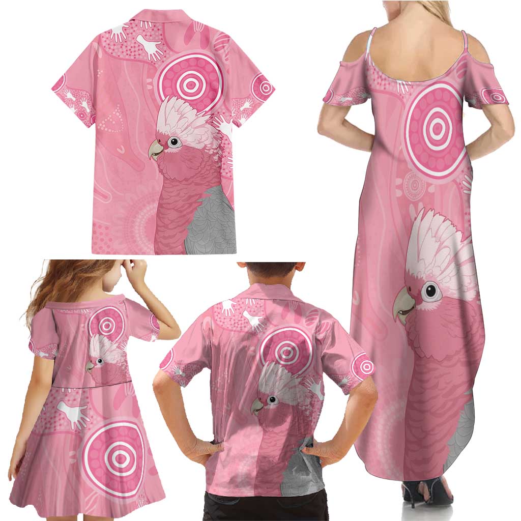 Australia Breast Cancer Awareness Family Matching Summer Maxi Dress and Hawaiian Shirt Galah Faith Hope Love Pink Month - Vibe Hoodie