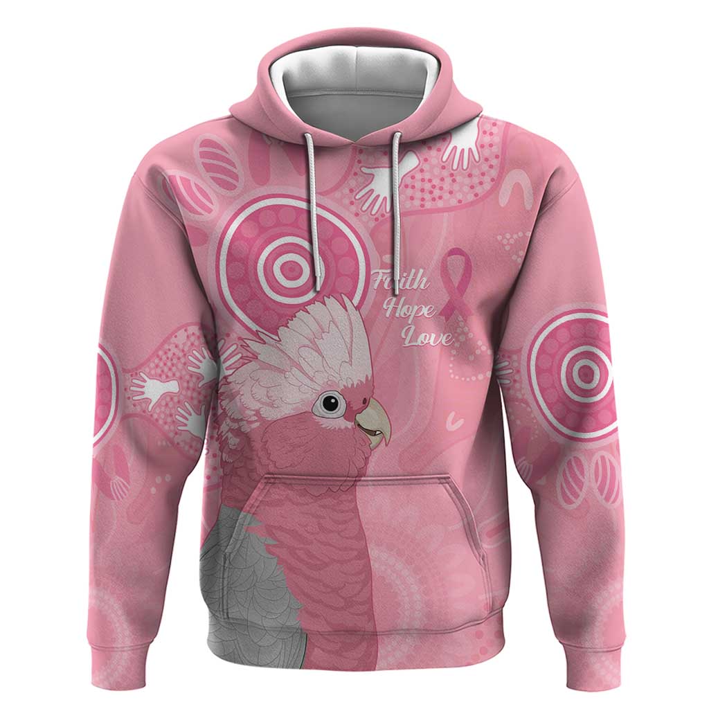 Australia Breast Cancer Awareness Hoodie Galah Faith Hope Love Pink Month - Vibe Hoodie