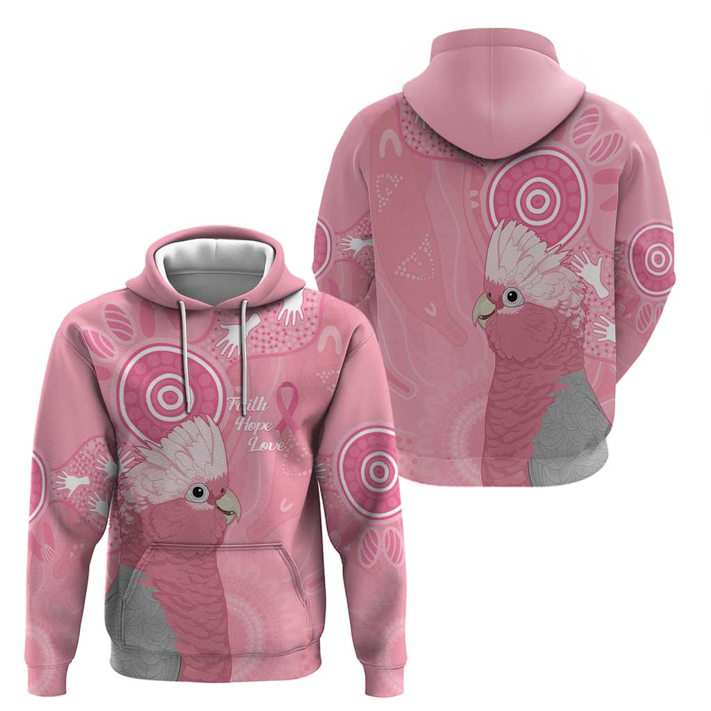 Australia Breast Cancer Awareness Hoodie Galah Faith Hope Love Pink Month - Vibe Hoodie