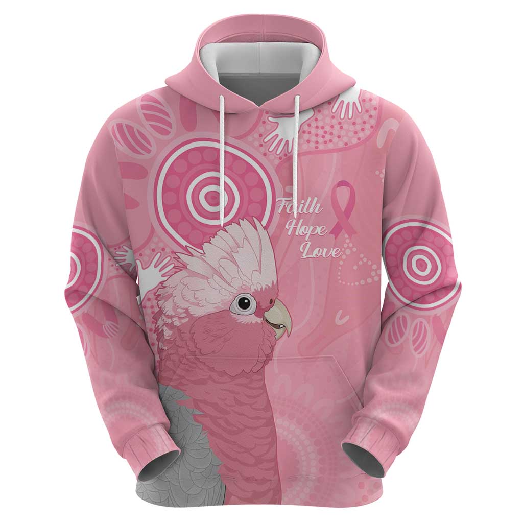 Australia Breast Cancer Awareness Hoodie Galah Faith Hope Love Pink Month - Vibe Hoodie