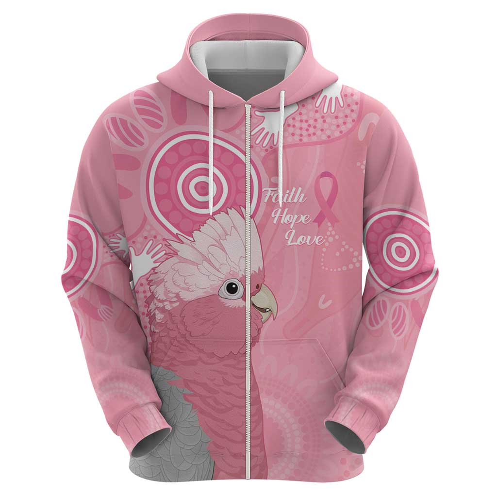 Australia Breast Cancer Awareness Hoodie Galah Faith Hope Love Pink Month - Vibe Hoodie
