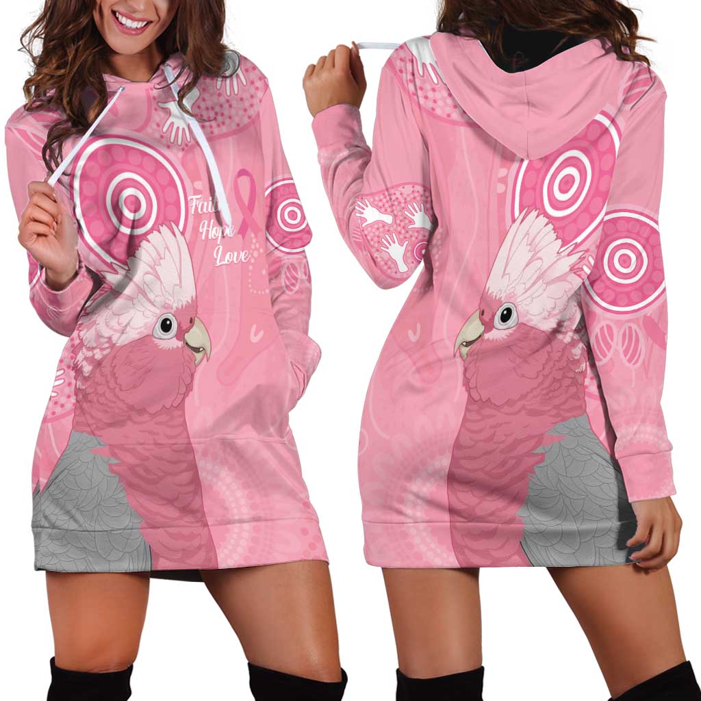 Australia Breast Cancer Awareness Hoodie Dress Galah Faith Hope Love Pink Month - Vibe Hoodie