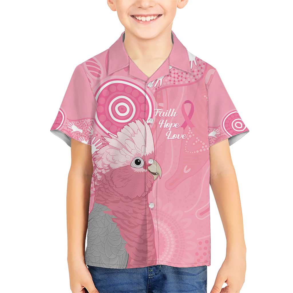 Australia Breast Cancer Awareness Kid Hawaiian Shirt Galah Faith Hope Love Pink Month - Vibe Hoodie