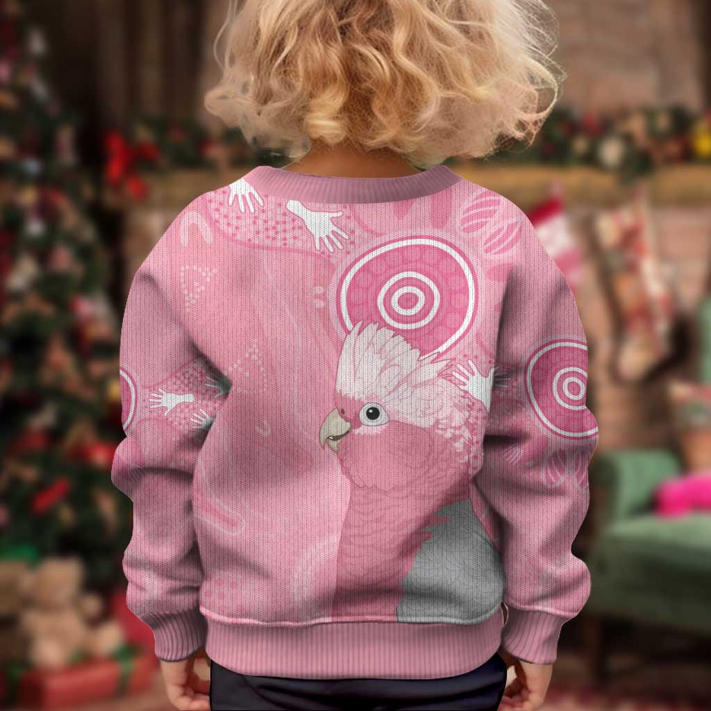 Australia Breast Cancer Awareness Kid Ugly Christmas Sweater Galah Faith Hope Love Pink Month - Vibe Hoodie