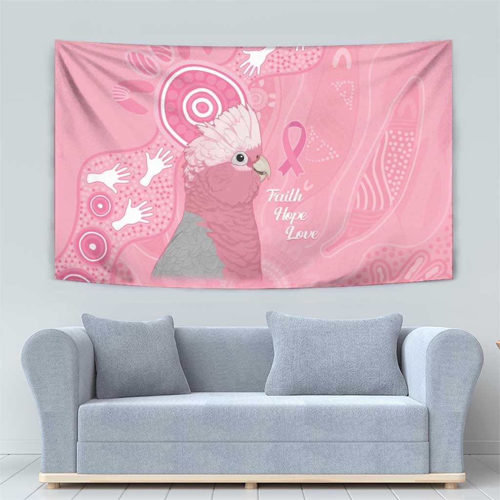 Australia Breast Cancer Awareness Tapestry Galah Faith Hope Love Pink Month - Vibe Hoodie
