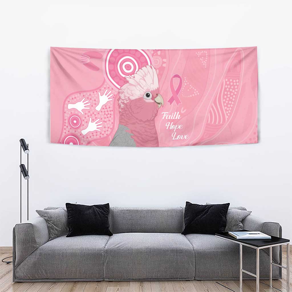 Australia Breast Cancer Awareness Tapestry Galah Faith Hope Love Pink Month - Vibe Hoodie