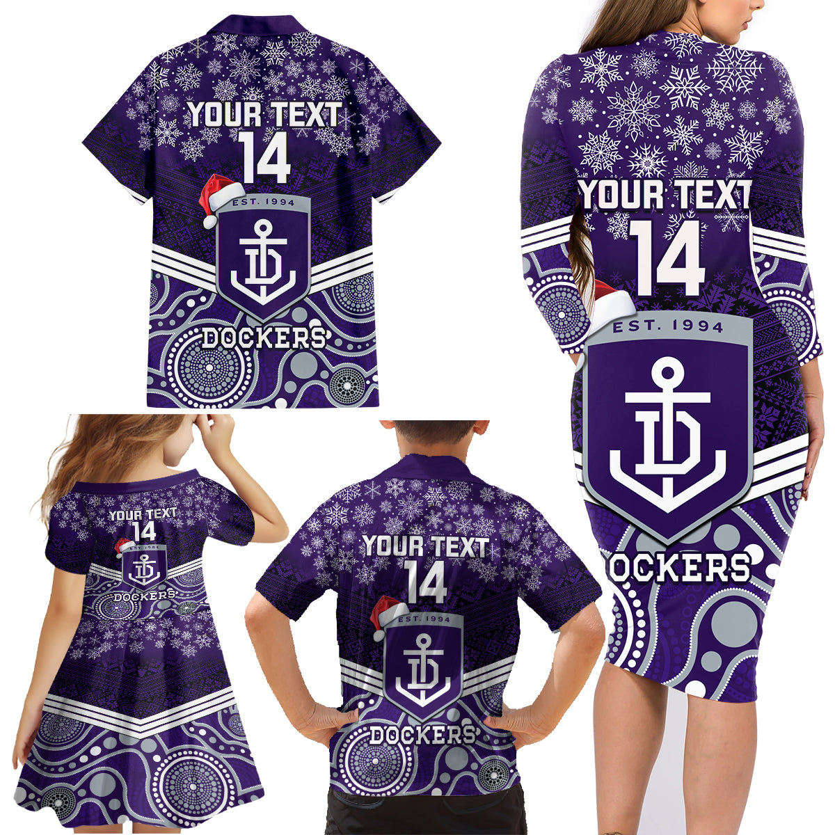 custom-dockers-football-christmas-family-matching-long-sleeve-bodycon-dress-and-hawaiian-shirt-merry-xmas-2023-mix-aboriginal-art