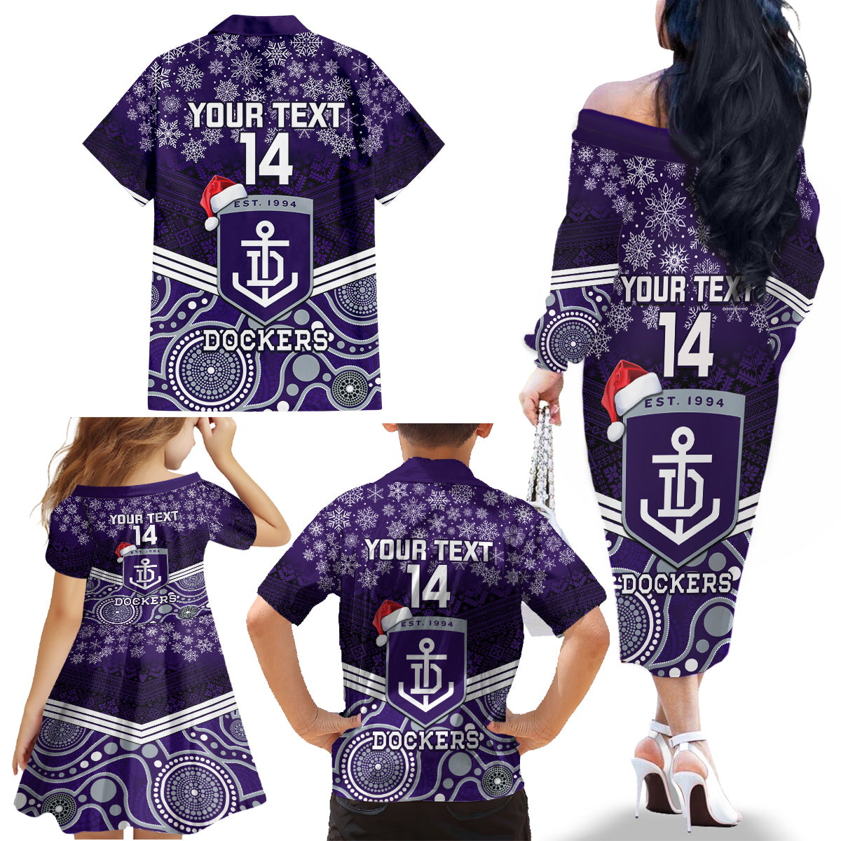 custom-dockers-football-christmas-family-matching-off-shoulder-long-sleeve-dress-and-hawaiian-shirt-merry-xmas-2023-mix-aboriginal-art