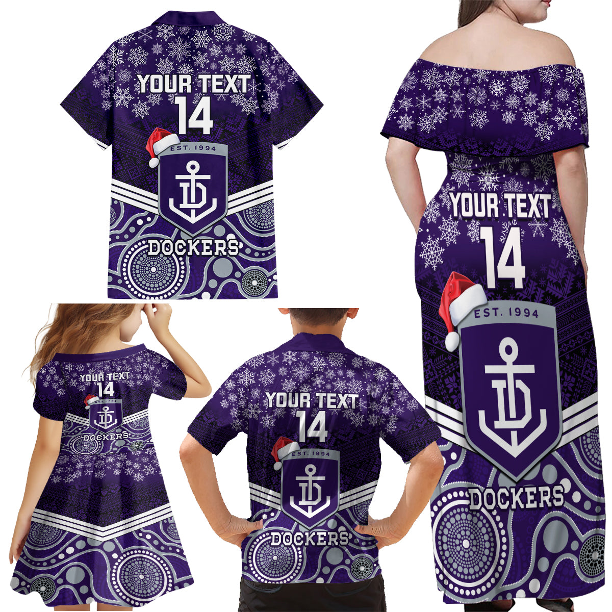 custom-dockers-football-christmas-family-matching-off-shoulder-maxi-dress-and-hawaiian-shirt-merry-xmas-2023-mix-aboriginal-art