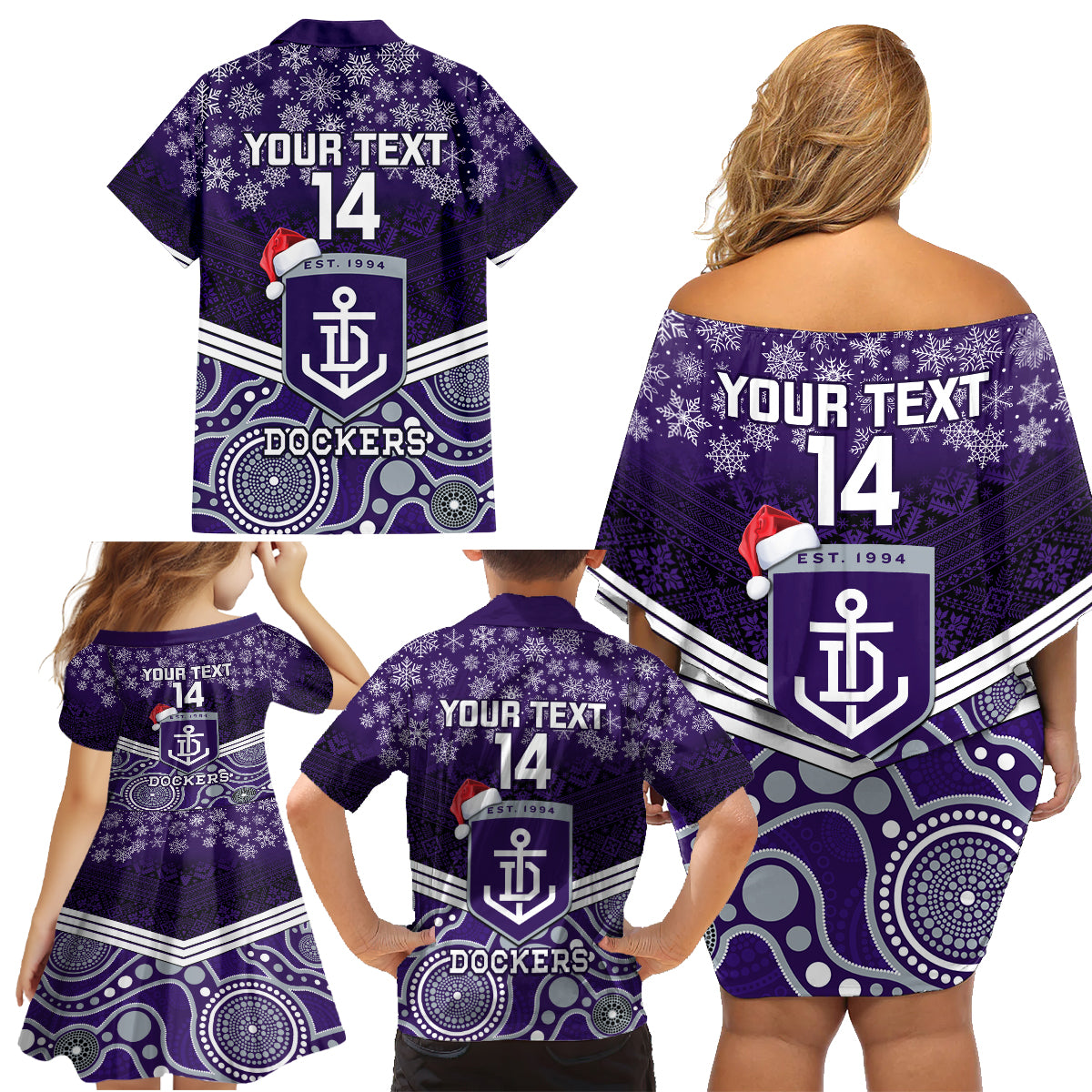 custom-dockers-football-christmas-family-matching-off-shoulder-short-dress-and-hawaiian-shirt-merry-xmas-2023-mix-aboriginal-art