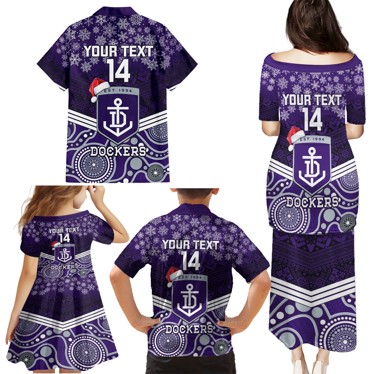 custom-dockers-football-christmas-family-matching-puletasi-dress-and-hawaiian-shirt-merry-xmas-2023-mix-aboriginal-art