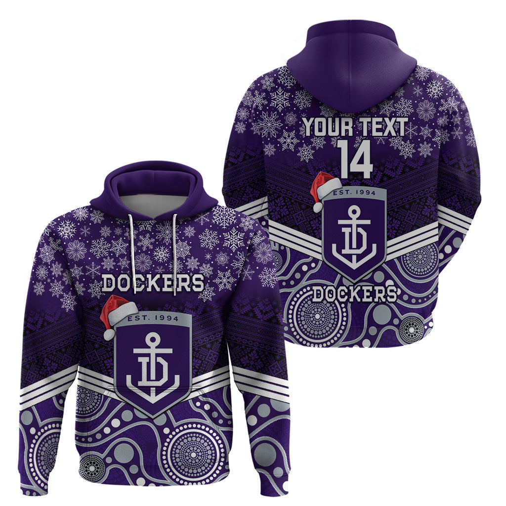 Custom Dockers Football Christmas Hoodie Merry Xmas 2023 Mix Aboriginal Art - Vibe Hoodie Shop