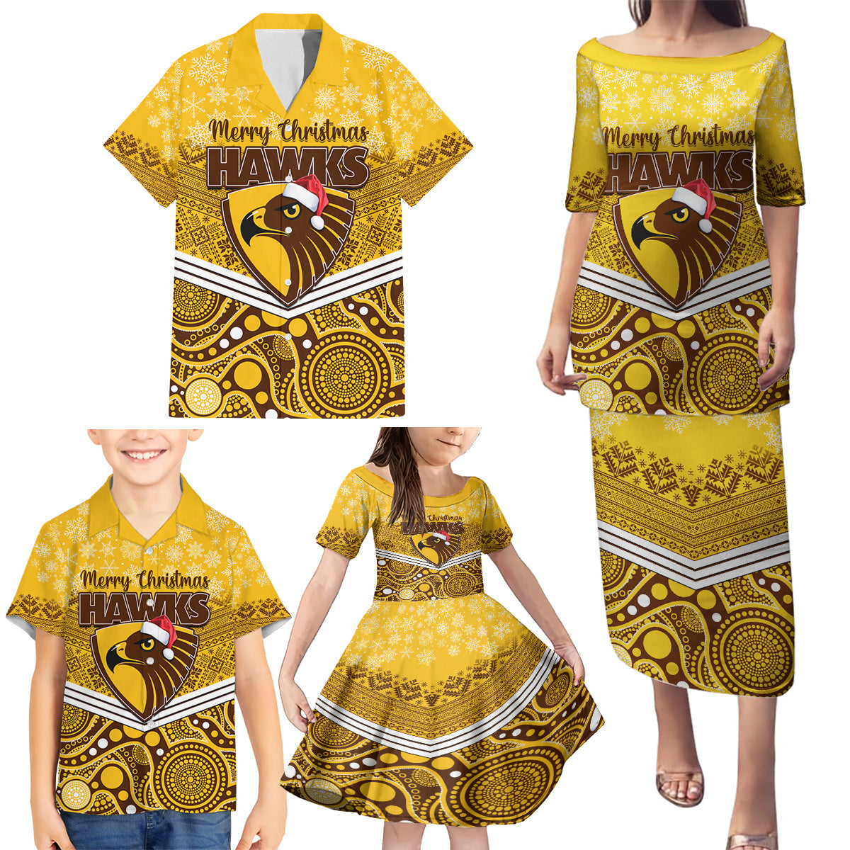 custom-hawthorn-football-christmas-family-matching-puletasi-dress-and-hawaiian-shirt-merry-xmas-2023-mix-aboriginal-art