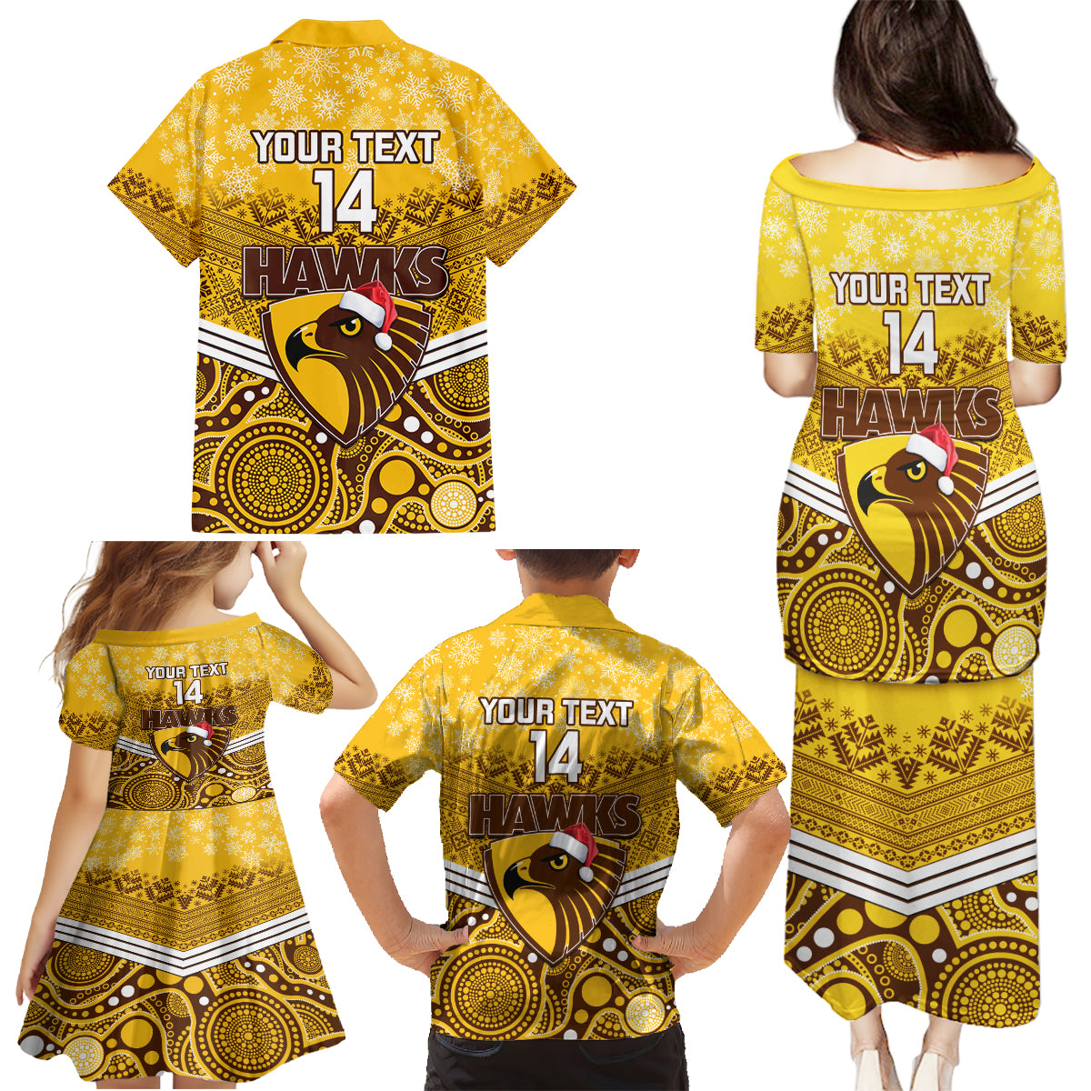 custom-hawthorn-football-christmas-family-matching-puletasi-dress-and-hawaiian-shirt-merry-xmas-2023-mix-aboriginal-art