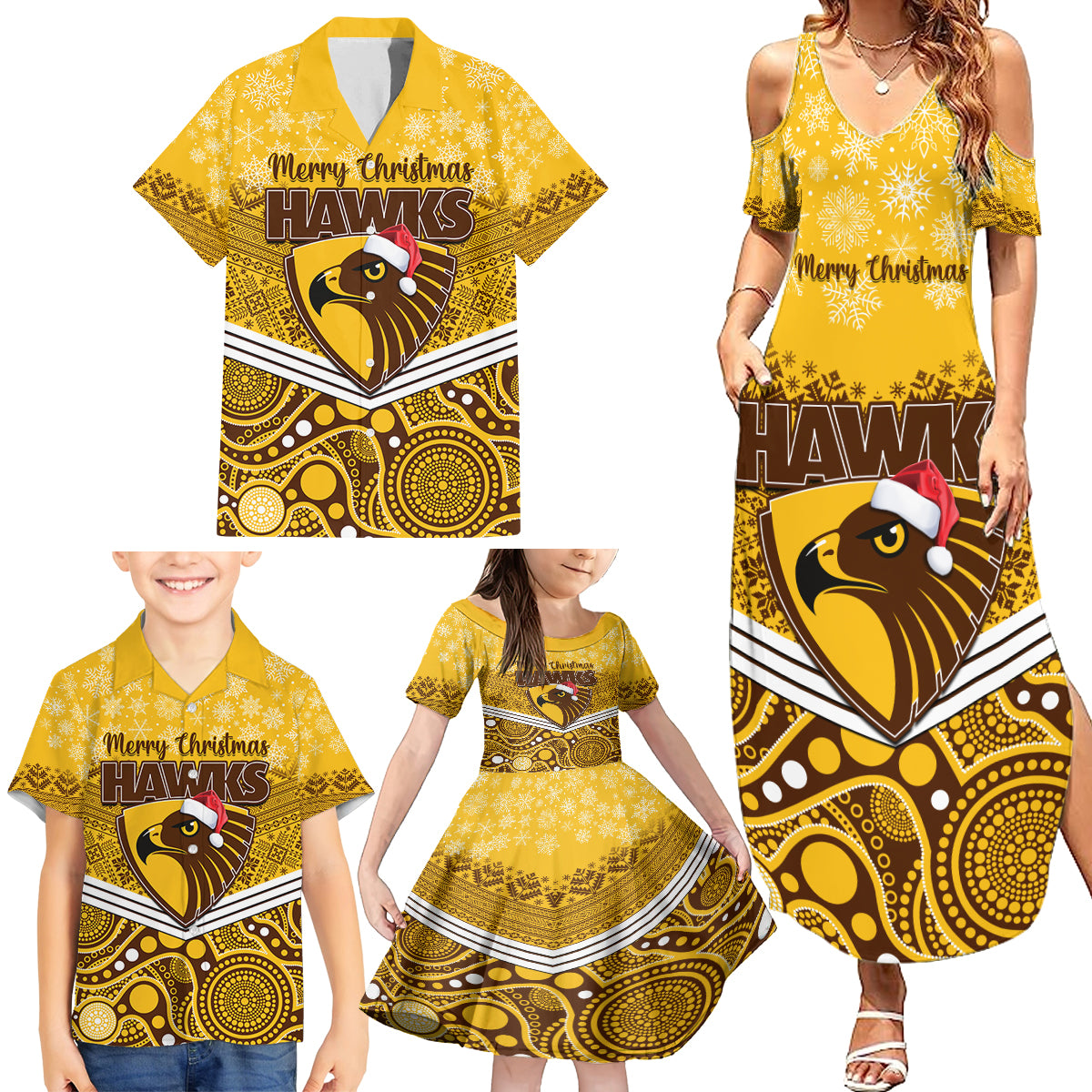 custom-hawthorn-football-christmas-family-matching-summer-maxi-dress-and-hawaiian-shirt-merry-xmas-2023-mix-aboriginal-art