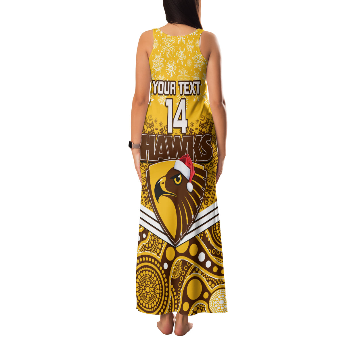 custom-hawthorn-football-christmas-family-matching-tank-maxi-dress-and-hawaiian-shirt-merry-xmas-2023-mix-aboriginal-art